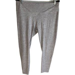 PrAna Pillar Printed Capri Leggings Gray Womens XL